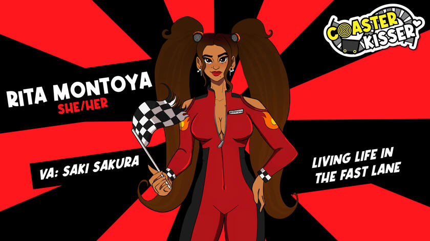 Rita Montoya she-her VA Saki Sakura Living life in the fast lane